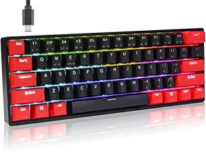 Ussixchare GK61 60% Clavier Mécanique Échangeable à