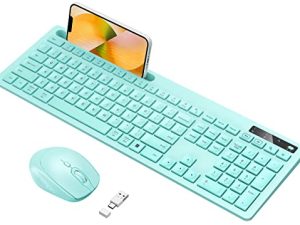 Clavier et souris sans fil vert