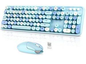 FUNZING Combo Clavier et Souris sans Fil