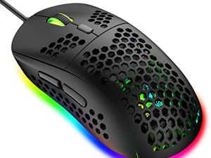 Souris de jeu légère avec coque ergonomique