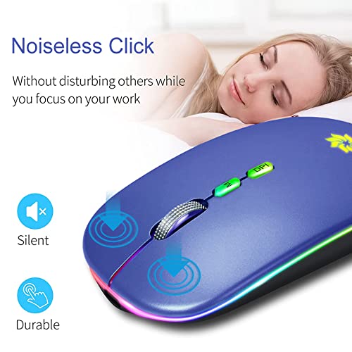 Souris sans fil LED Slim Silent Mouse-2