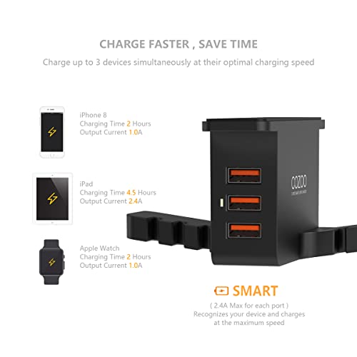 Support de casque avec chargeur USB COZOO-2