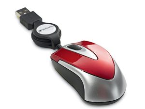 Verbatim USB Corded Mini Travel Optical Wired