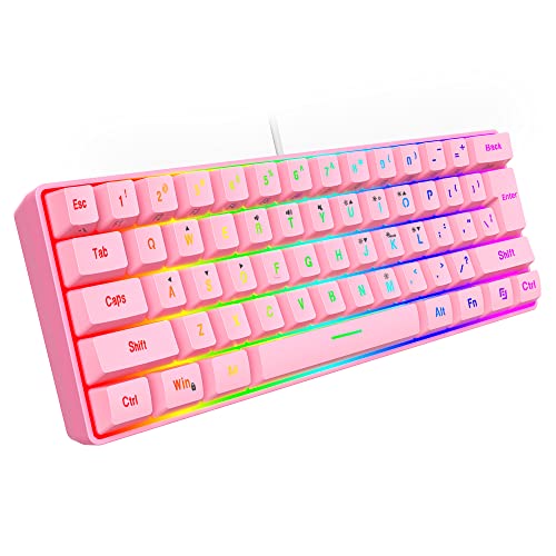 Snpurdiri Clavier de jeu filaire 60 %, – Image 2