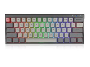 Ractous RTK61BP Clavier de jeu mécanique sans