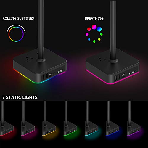KAFRI Support pour casque RGB avec chargeur-2