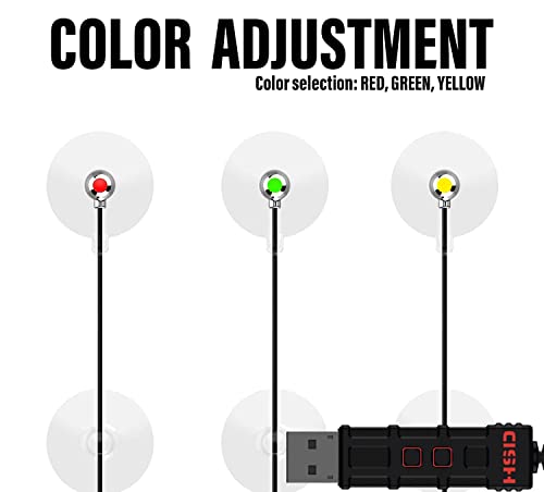 Hipshotdot PRO Red/Green/Yellow Brightness Control Dot LED-2