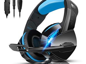 PHOINIKAS Casque de jeu PS4 avec son