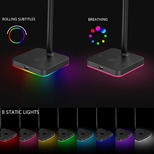 KAFRI Support de casque RGB avec concentrateur-2