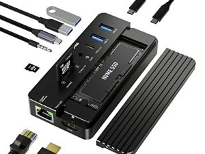 Hub USB-C ACASIS 10-en-1 avec boîtier SSD