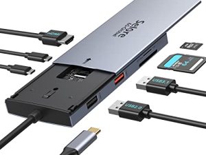 Hub USB-C avec boîtier SSD M.2 NVMe