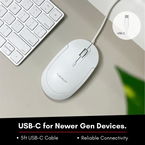 Souris filaire USB C Macally pour Mac – Image 2