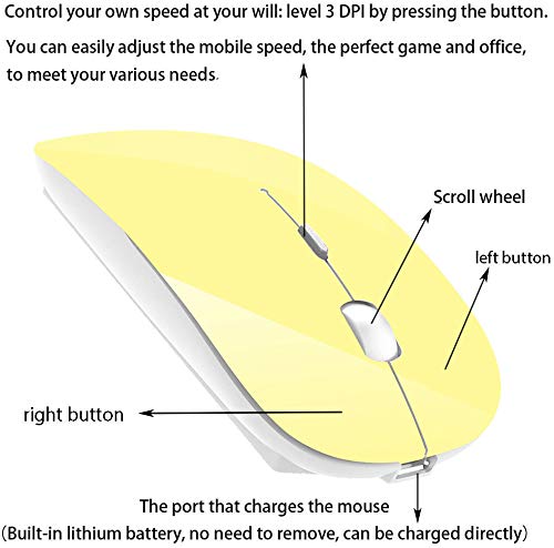 Souris Bluetooth sans fil rechargeable pour MacBook – Image 2