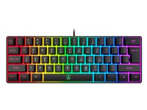 Snpurdiri Clavier de jeu filaire 60 %