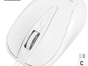 Macally Souris filaire USB-C pour Apple MacBook