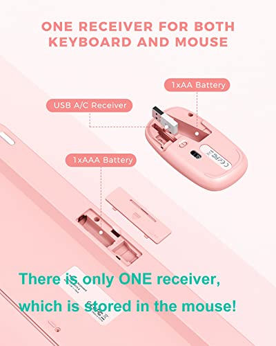 Clavier et souris sans fil PEIOUS avec – Image 2