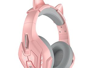 PHOINIKAS Kitty Casque de jeu stéréo pour