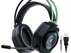 Havit Casque de jeu filaire RVB pour