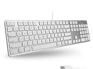 Macally Clavier filaire USB ultra fin avec