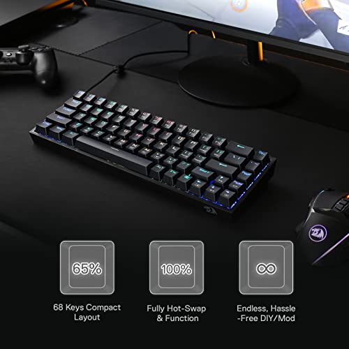 Redragon K631 Castor Clavier de jeu RVB-2