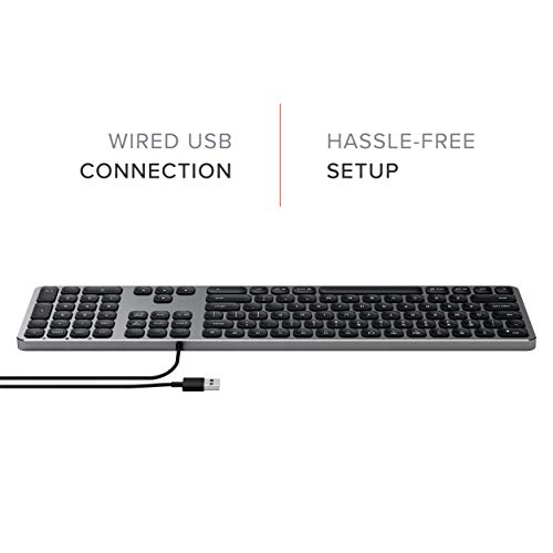 Satechi Clavier filaire USB en aluminium avec – Image 2