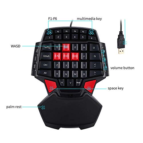 Womnord Clavier de jeu à une main-2