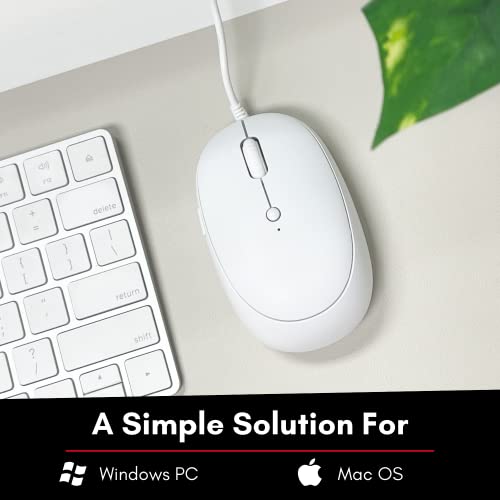 Macally Souris USB C pour Mac avec-2