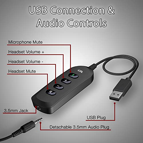 Casque stéréo Cyber Acoustics (AC-5812) avec connexion – Image 2