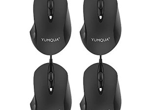 YUMQUA G189 Lot de 4 souris filaires