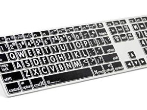 Logickeyboard LargePrint Blanc sur Noir - Clavier