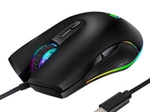 Souris de jeu HXMJ RGB LED