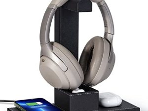 Support de casque avec chargeur sans fil