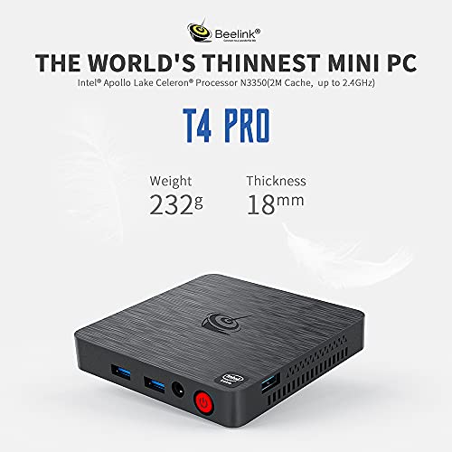 Beelink T4 Pro Mini PC Celeron N3350-2