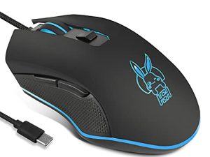 Huifen Souris de jeu filaire USB C