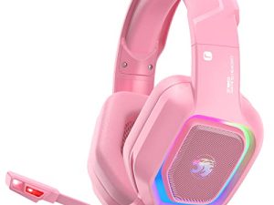 ZIUMIER Z30 Casque de jeu rose pour
