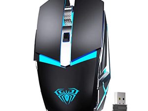 SOLAKAKA Souris de jeu rechargeable sans fil