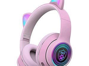 Cat Ear Gaming Bluetooth 5.1 Casque pliable