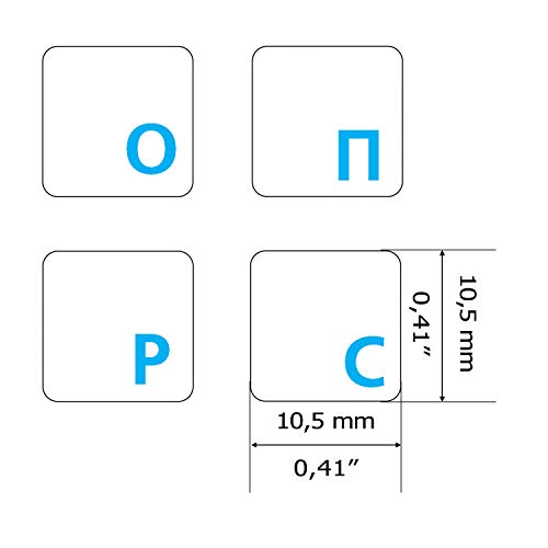 Lot de 2 autocollants de clavier bleu – Image 2