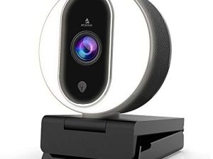 NexiGo Streaming Webcam avec anneau lumineux et