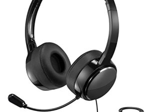 Casque USB avec microphone pour PC/Mac/ordinateur portable