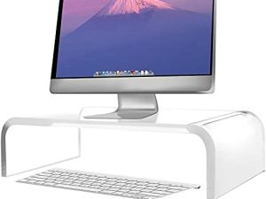 Support de moniteur en acrylique transparent