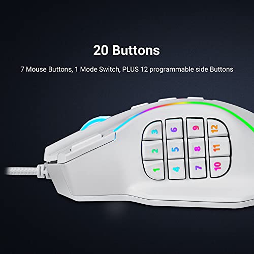 Souris de jeu Redragon M901 RGB rétroéclairé-2