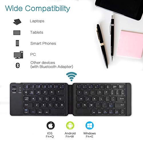 Acoucou Mini clavier Bluetooth clavier pliable sans – Image 2