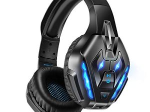 PHOINIKAS Casque de jeu sans fil Bluetooth