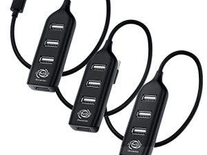 (Lot de 3) Concentrateur USB 4 ports