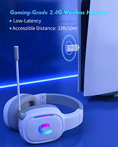 Jeecoo G80 Casque de jeu sans fil-2