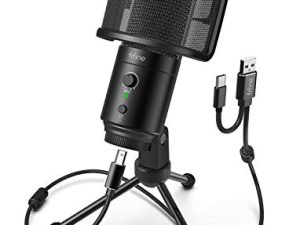 FIFINE Microphone USB pour ordinateur de bureau
