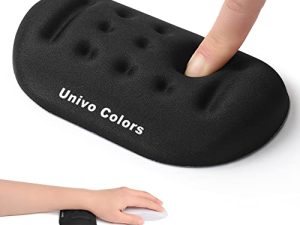 Univo Colors Noir Repose-poignet en mousse à