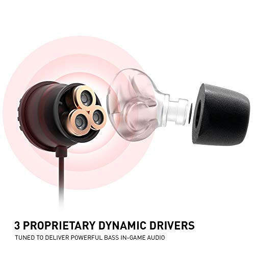 ADV. NSMO 3D 3-Driver Gaming Earbuds Headset-2