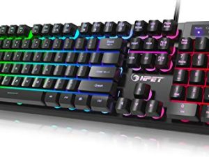 NPET K10 Clavier de Jeu USB Filaire